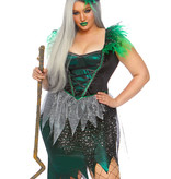 Ondeugende Heks Sterren Vrouw Kostuum Plus Size