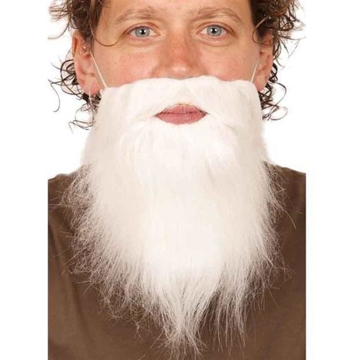 Baard Wit Met Elastiek