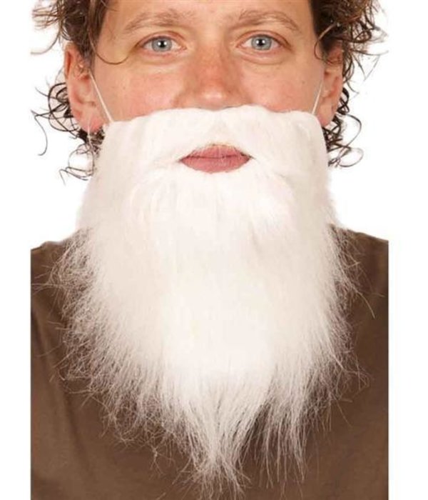 Baard Wit Met Elastiek