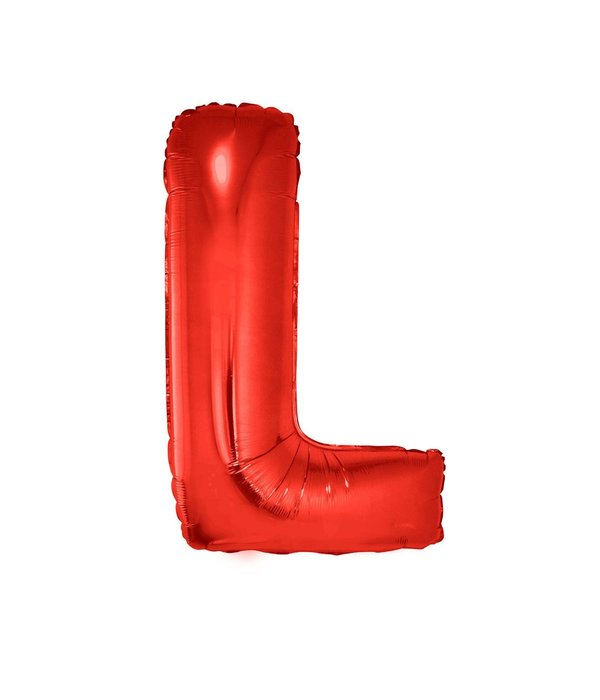Folieballon Rood Letter 'L' Groot