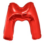 Folieballon Rood Letter 'M' Groot