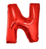 Folieballon Rood Letter 'N' Groot