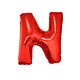 Folieballon Rood Letter 'N' Groot