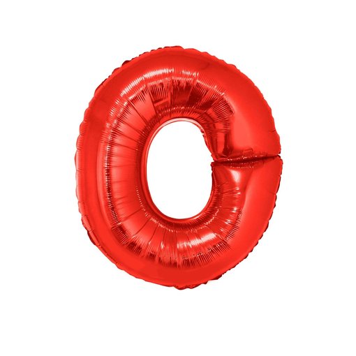 Folieballon Rood Letter 'O' Groot