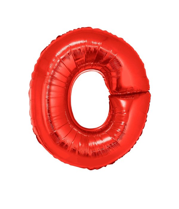 Folieballon Rood Letter 'O' Groot