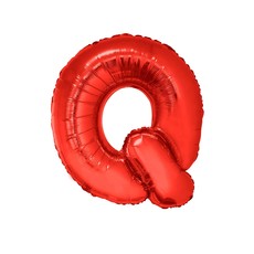 Folieballon Rood Letter 'Q' Groot