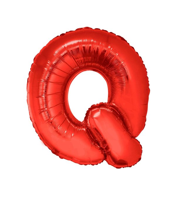 Folieballon Rood Letter 'Q' Groot