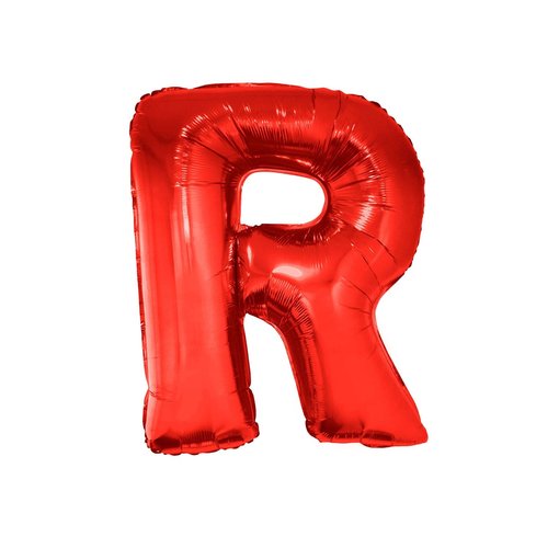 Folieballon Rood Letter 'R' Groot
