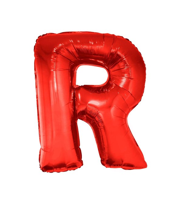 Folieballon Rood Letter 'R' Groot