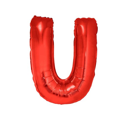 Folieballon Rood Letter 'U' Groot