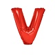 Folieballon Rood Letter 'V' Groot