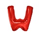 Folieballon Rood Letter 'W' Groot