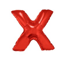 Folieballon Rood Letter 'X' Groot