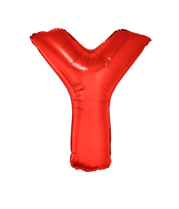 Folieballon Rood Letter 'Y' Groot