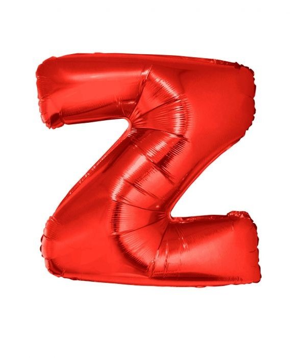 Folieballon Rood Letter 'Z' Groot