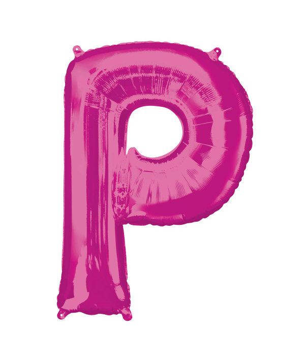 Folieballon Roze Letter 'P' Groot
