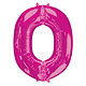 Folieballon Roze Letter 'O' Groot