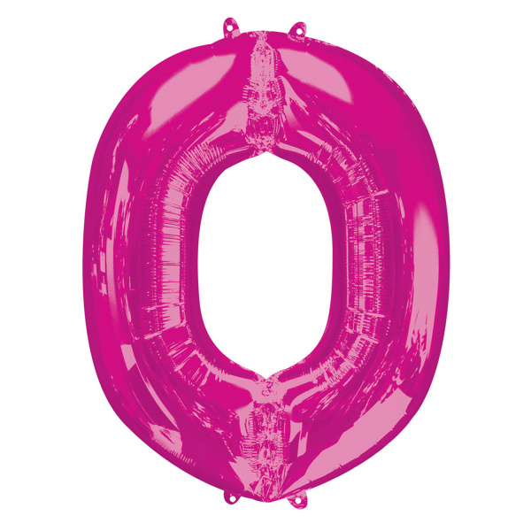 Folieballon Roze Letter &apos;O&apos; Groot afbeelding