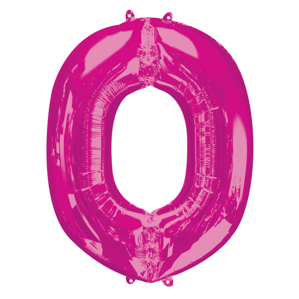 Folieballon Roze Letter &apos;O&apos; Groot