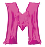 Folieballon Roze Letter 'M' Groot