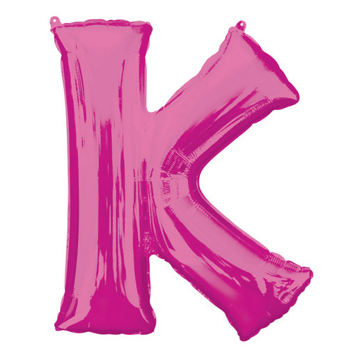 Folieballon Roze Letter 'K' Groot