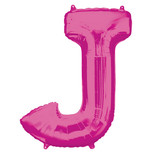 Folieballon Roze Letter 'J' Groot