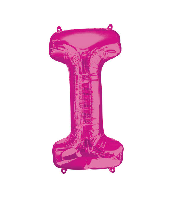 Folieballon Roze Letter 'I' Groot