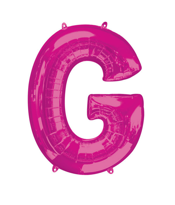 Folieballon Roze Letter 'G' Groot