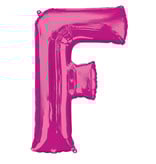 Folieballon Roze Letter 'F' Groot