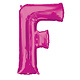 Folieballon Roze Letter 'F' Groot
