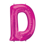 Folieballon Roze Letter 'D' Groot
