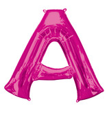 Folieballon Roze Letter 'A´ Groot
