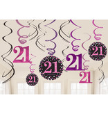 Swirlset 21 Jaar Roze