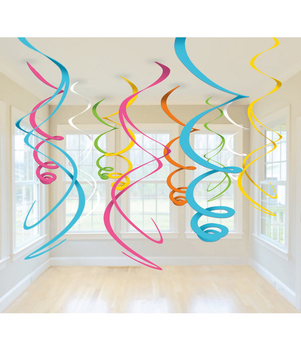 Hangdecoratie Mix Multikleur Swirls