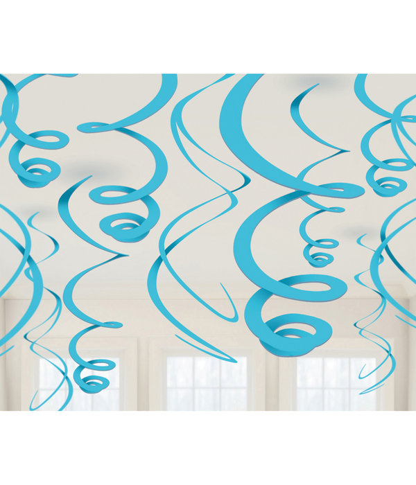 Hangdecoratie Swirls Caribbean Blauw