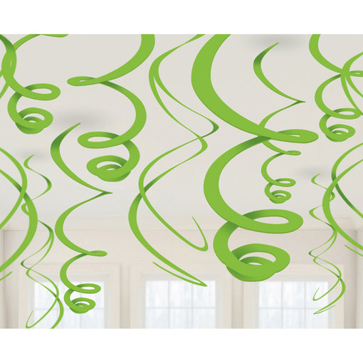 Hangdecoratie Swirls Kiwi groen