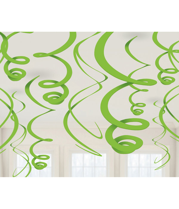 Hangdecoratie Swirls Kiwi groen