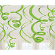 Hangdecoratie Swirls Kiwi groen