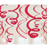 Hangdecoratie Swirls Appel Rood