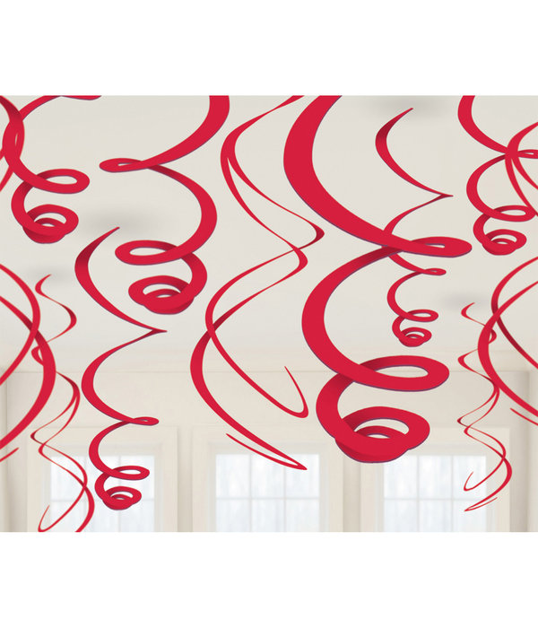 Hangdecoratie Swirls Appel Rood