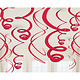 Hangdecoratie Swirls Appel Rood