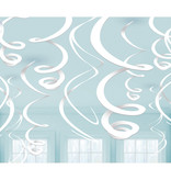 Hangdecoratie Swirls IJswit