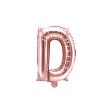Folieballon D Rose Goud 35 cm