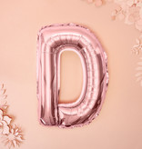 Folieballon D Rose Goud 35 cm
