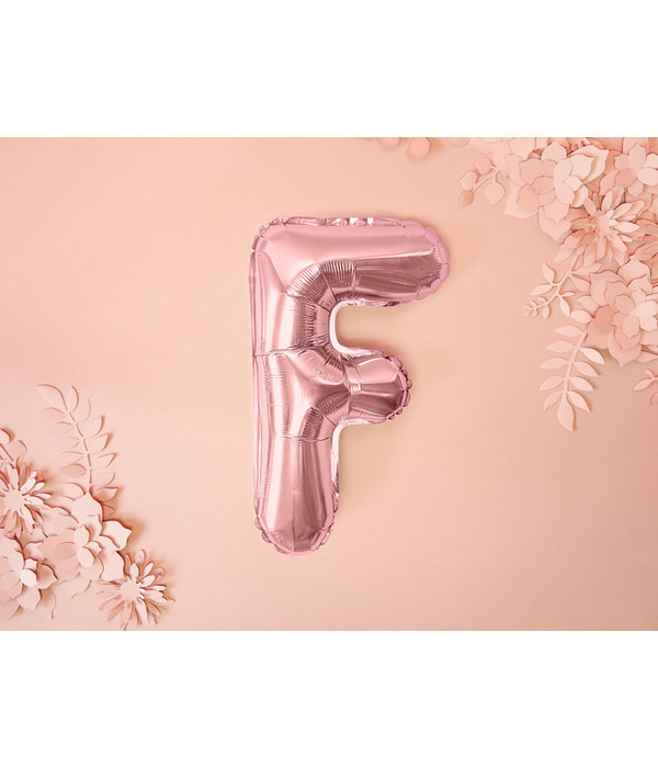 Folieballon F Rose Goud 35 cm