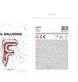 Folieballon F Rose Goud 35 cm