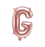 Folieballon G Rose Goud 35cm