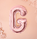 Folieballon G Rose Goud 35cm