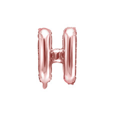 Folieballon H Rose Goud 35 cm