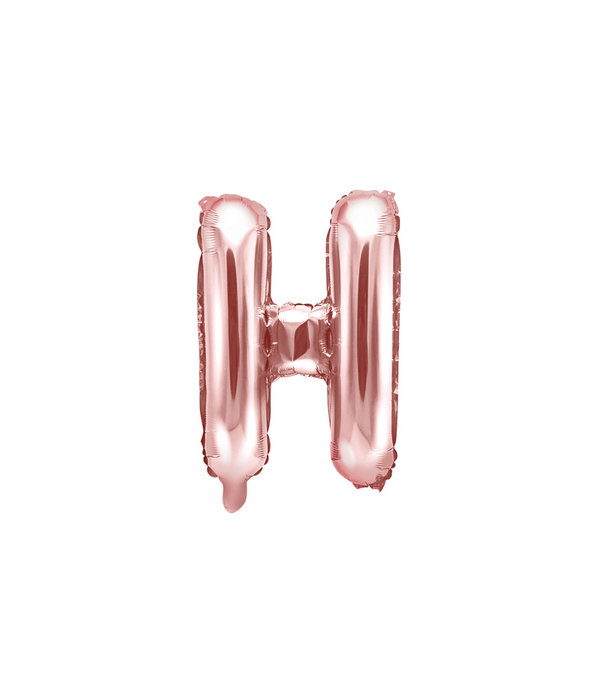 Folieballon H Rose Goud 35 cm